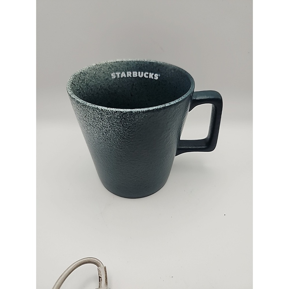 BNWT 2021 STARBUCKS GREEN & WHITE OMBRÉ PAINT SPLATTER MUG 16OZ‎ CERAMIC HTF